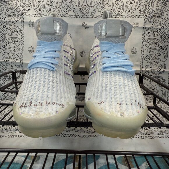 Nike Air VaporMax Flyknit 3 Grey Running Shoes Sneakers Women's Size 5.5 custom - Picture 4 of 10